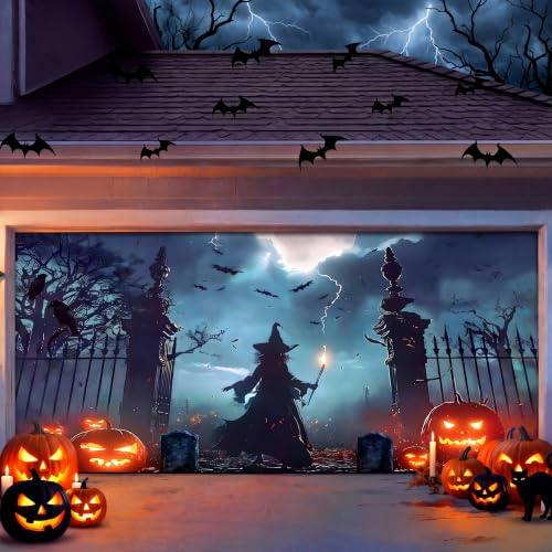Brightown Halloween Garage Door Cover
