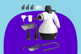 Steam Cleaner With Accessories, Just $19.99 on Amazon card image