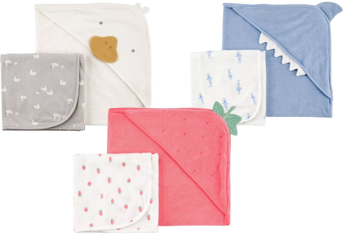 Carter's Baby Hooded Towel Set