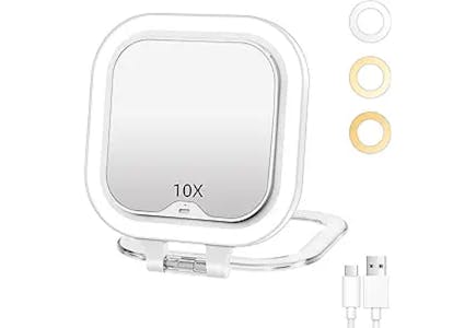 Travel LED Makeup Mirror