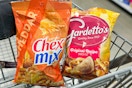 chex gardettos snack mixes in shopping cart
