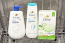 Dove products in a shopping cart