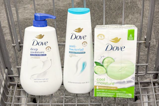 Dove products in a shopping cart
