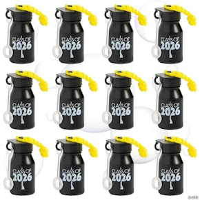 Mini Graduation Bubble Bottle Set