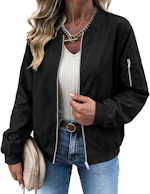 Women's Quilted Bomber Jacket