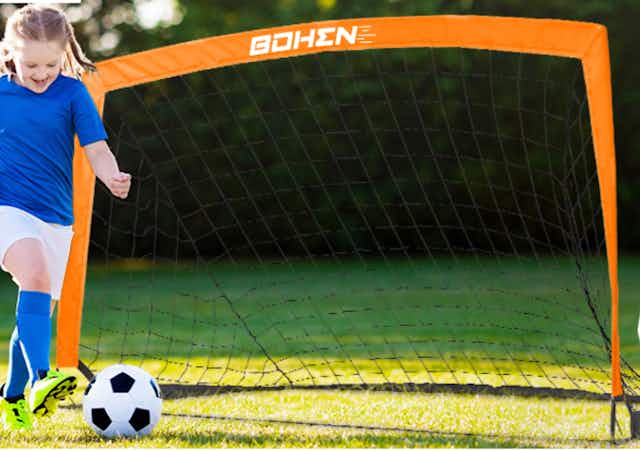 Portable Soccer Goal Set, Now $22.99 on Amazon (Reg. $45.99)  card image