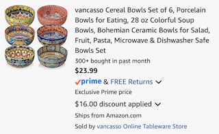 Amazon Porcelain Cereal Bowls 2026
