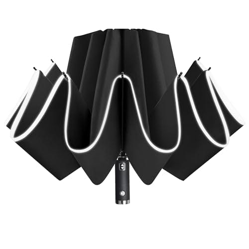 Folding Reverse LED Umbrella