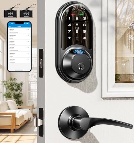 Smart Lock with Lever Handle Set