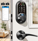 Smart Lock with Lever Handle Set