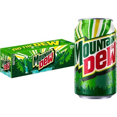 3 Mountain Dew Soda 12-Packs