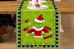 This Grinch Table Runner Is Just $3.49 on Amazon card image