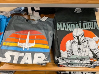 graphic tees on shelf at Kohl's