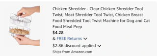 chicken shredderAmazon receipt