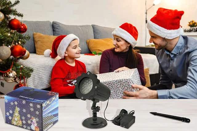 Winter Snowflake Light Projector, Just $19.99 Shipped card image