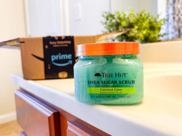 Tree Hut Shea Sugar Body Scrub, as Low as $4.72 on Amazon card image