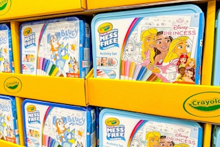 bluey and disney princess crayola color wonder sets