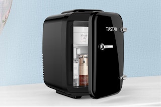 Mini Fridge on counter
