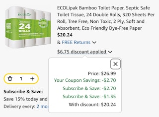 bamboo tp cart