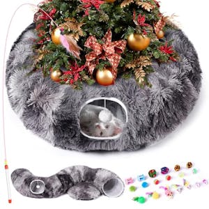 Cat Tunnel Bed with 20 Cat Toys
