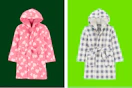 collage image of 2 toddlers robes