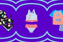 walmart baby and toddler swimsuit clearance collage