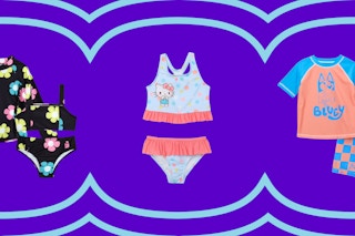 walmart baby and toddler swimsuit clearance collage