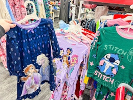 Disney Children's Pajama Sale at Target: $6 Pajama Set and $9 Nightgown card image