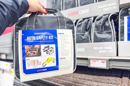 Aldi Justin Case Deluxe Travel Auto Safety Kit, Only $19.99 at Aldi card image