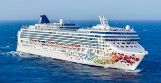 The Norwegian Gem Cruise Ship at sea