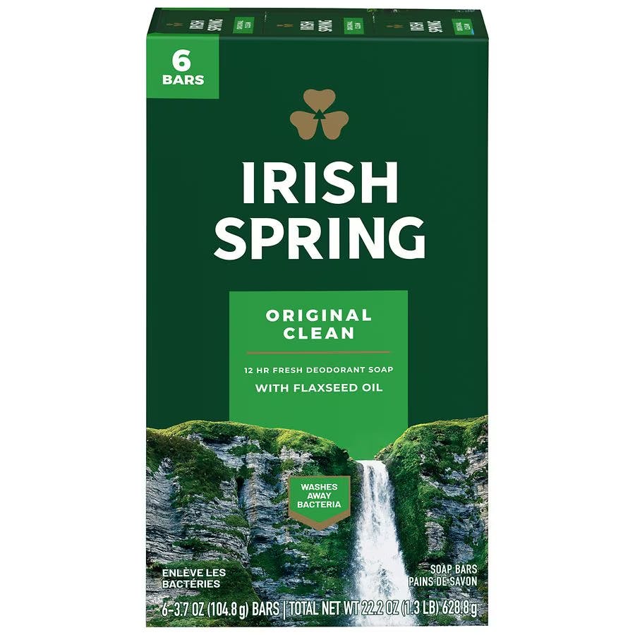 2 Irish Spring Bar Soap 6-Packs