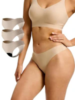 Seamless Thong Period Underwear 3-Pack