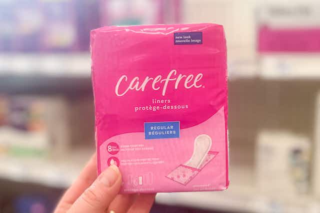 Carefree 42-Count Liners, Only $0.25 at Walgreens card image
