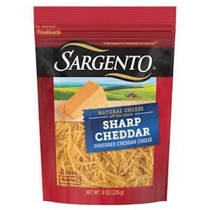 2 Sargento Shredded Cheese Bags