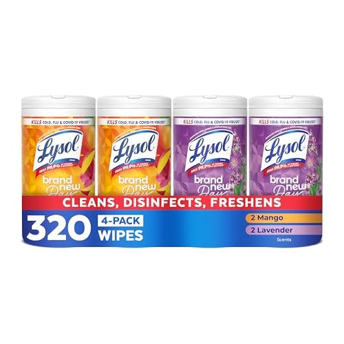 3 Lysol Disinfecting Wipes 4-Pack