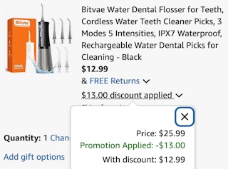 water flosser
