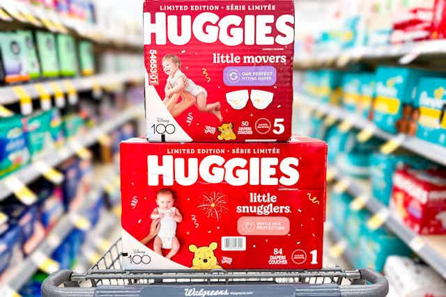 Get $7 Off Huggies Diapers 44-Count or Larger at Walgreens card image