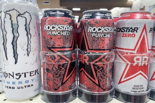 rockstar energy drinks on shelf
