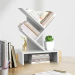 4-Tier Bookshelf with Drawers