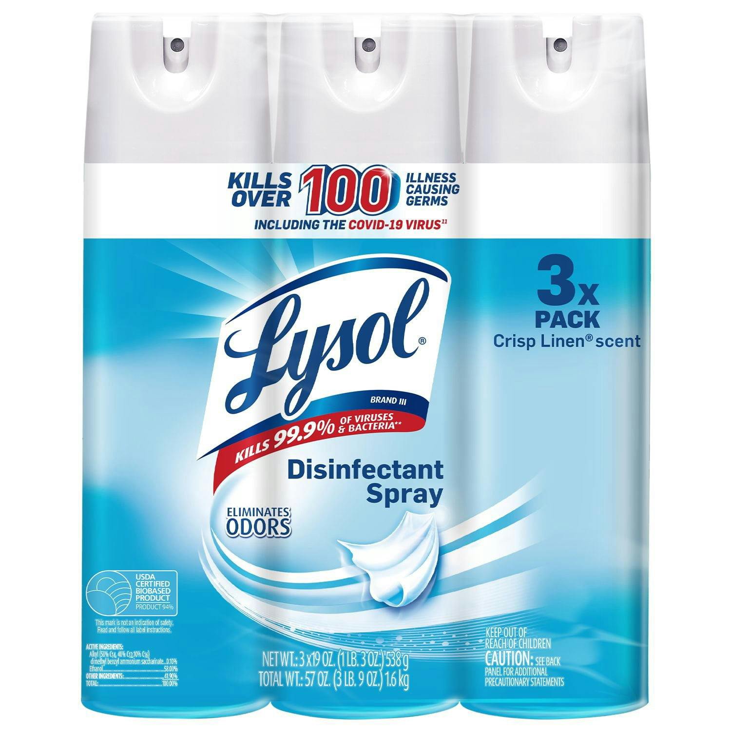 Lysol Disinfectant Spray 3-Pack