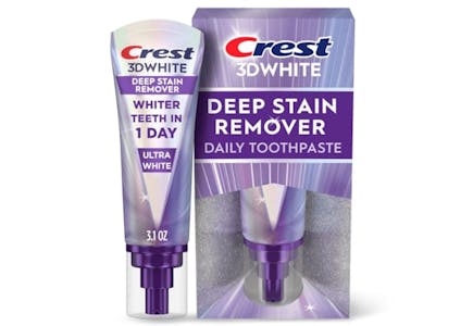 2 Crest 3D White Toothpaste Tubes