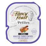 2 Fancy Feast Petites Cat Food Trays