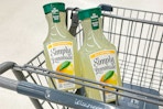 2 bottles of simply lemonade in a cart