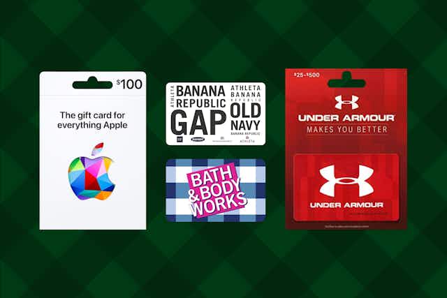 15 Days of Gift Card Deals on Amazon: Bath & Body Works, Apple, GAP, and More card image