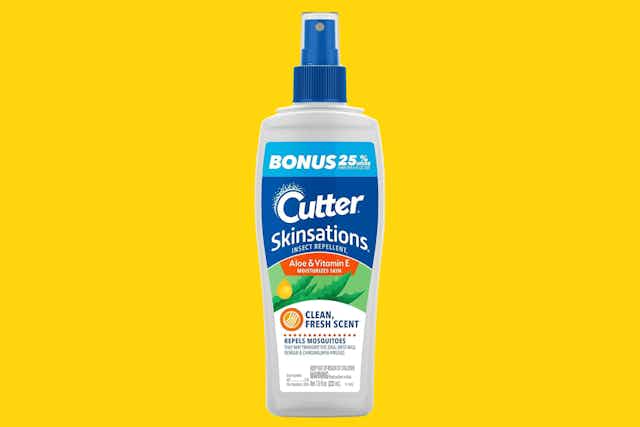Cutter Skinsations Insect Repellant Spray, Just $2.80 on Amazon card image