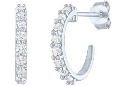 Lab-Created Hoop Earrings