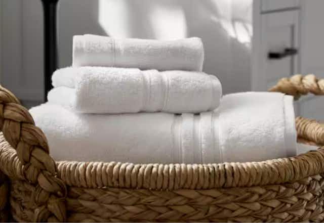 Save on Bath Sets at Home Depot: $20 Towels and $10 Washcloths card image