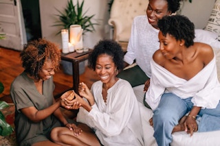 black owned businesses - BLK+GRN founders testing products