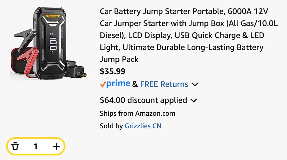 portable jump starter