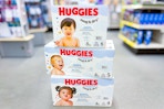 dollar general huggies diapers stacked on floor sponsored